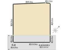 【神奈川県/川崎市幸区小倉】川崎市幸区小倉2丁目　土地 区画図
