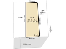 【東京都/世田谷区桜上水】世田谷区桜上水2丁目 建築条件付き売地 B区画 区画図