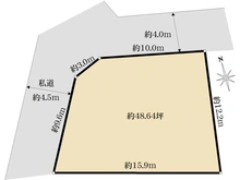 【東京都/世田谷区成城】成城7丁目土地 区画図