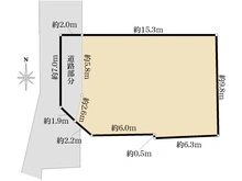 【東京都/大田区久が原】大田区久が原3丁目　条件付き売地 区画図