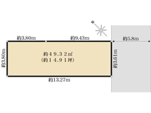 【東京都/目黒区東山】目黒区東山1丁目売地 区画図