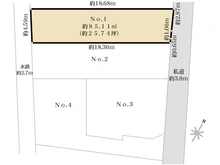 【東京都/杉並区阿佐谷北】杉並区阿佐谷北1丁目　土地　区画(1) 区画図