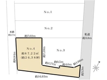 【東京都/杉並区阿佐谷北】杉並区阿佐谷北1丁目　土地　区画(4) 区画図
