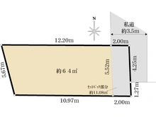【東京都/文京区大塚】文京区大塚5丁目　売地 区画図