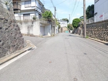 【神奈川県/横浜市磯子区中原】横浜市磯子区中原4丁目 売地 前面道路