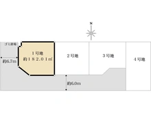 【千葉県/船橋市夏見】夏見5丁目売地　1号地 区画図