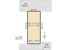 【東京都/荒川区東日暮里】荒川区東日暮里4丁目 売地 区画図
