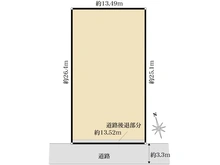 【東京都/新宿区下落合】新宿区下落合3丁目　土地 区画図