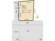 【東京都/中野区上高田】中野区上高田1丁目土地 区画図