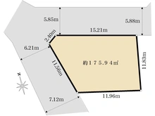 【神奈川県/横浜市瀬谷区宮沢】横浜市瀬谷区宮沢二丁目売地 区画図