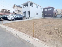 【埼玉県/三郷市高州】三郷市高洲3丁目　土地　1号地 現地：全3区画／対象地手前側