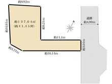 【神奈川県/川崎市高津区上作延】上作延4丁目土地 区画図