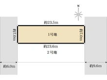 【神奈川県/横浜市都筑区川和台】横浜市都筑区川和台1期2区画1号地 区画図