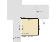【東京都/新宿区百人町】新宿区百人町3丁目土地 区画図