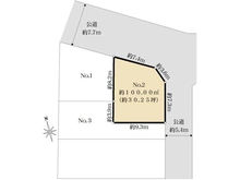 【東京都/杉並区下井草】杉並区下井草二丁目土地 NO.2【建築条件付き土地】 区画図