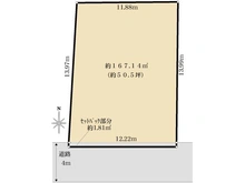 【東京都/新宿区戸山】新宿区戸山三丁目土地 区画図
