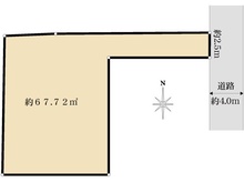 【東京都/三鷹市上連雀】三鷹市上連雀4丁目売地 区画図