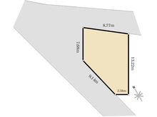 【大阪府/大阪市城東区成育】大阪市城東区成育4丁目　土地 区画図