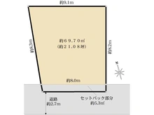 【大阪府/大阪市城東区野江】大阪市城東区野江3丁目　1号地 区画図