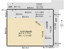 【大阪府/大阪市中央区龍造寺町】大阪市中央区龍造寺町_土地 区画図