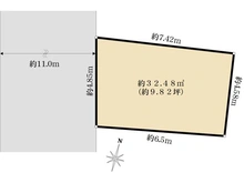 【大阪府/大阪市福島区鷺洲】大阪市福島区鷺洲4丁目_土地 区画図