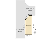 【大阪府/大阪市北区中津】北区中津3丁目　古家付き土地 区画図