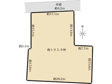 【大阪府/大阪市西成区玉出中】大阪市西成区玉出中2丁目　土地 区画図