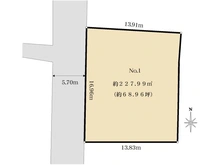 【大阪府/大阪市旭区清水】大阪市旭区清水3丁目　売土地 区画図