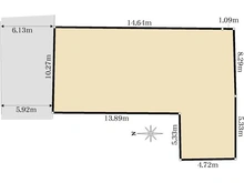 【大阪府/大阪市北区天満】大阪市北区天満一丁目建物付き土地 区画図