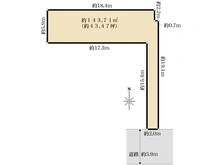 【大阪府/大阪市城東区関目】大阪市城東区関目1丁目　土地 区画図
