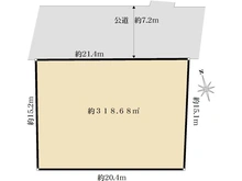 【東京都/大田区久が原】大田久が原3丁目　土地 区画図