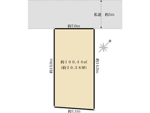 【東京都/大田区大森西】東京都大田区大森西5丁目売地 区画図