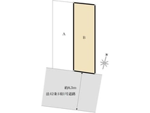 【東京都/大田区新蒲田】大田区新蒲田3丁目 売地 B区画 区画図