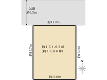 【東京都/大田区大森南】大田区大森南2丁目　売地 区画図