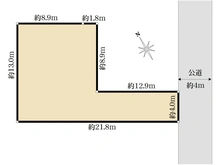 【東京都/大田区大森西】大森西1丁目売地 区画図