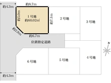 【東京都/大田区中央】大田区中央3丁目売地1号地 区画図
