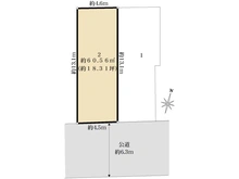 【東京都/葛飾区金町】葛飾区金町2丁目　2区画 区画図
