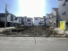 【東京都/江戸川区松江】江戸川区松江2丁目　2号棟 現地：全4棟現場写真中央2号棟