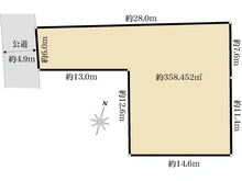 【東京都/文京区小日向】文京区小日向一丁目　売地 区画図