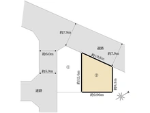 【千葉県/市川市南大野】市川市大野町二丁目　売地　B区画 区画図