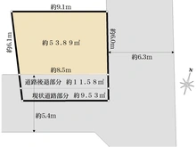 【東京都/葛飾区東立石】葛飾区東立石4丁目　建築条件付き土地 区画図