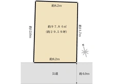 【東京都/府中市府中町】府中町2丁目　売地 区画図