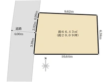 【東京都/府中市宮西町】宮西町三丁目　売地 区画図