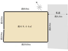 【東京都/府中市分梅町】府中市分梅町2丁目　売地 区画図