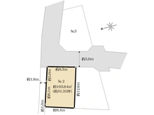 【東京都/府中市白糸台】府中市白糸台4丁目売地 2区画 区画図