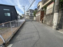 【神奈川県/横浜市港南区上大岡東】港南区上大岡東1丁目　売地 前面道路