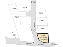 【神奈川県/茅ヶ崎市今宿】茅ヶ崎市今宿　売地　1区画/全18区画 区画図