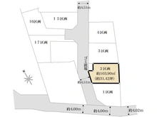 【神奈川県/茅ヶ崎市今宿】茅ヶ崎市今宿　売地　2区画/全18区画 区画図