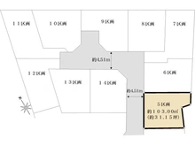 【神奈川県/茅ヶ崎市今宿】茅ヶ崎市今宿　売地　5区画/全18区画 区画図