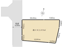 【神奈川県/茅ヶ崎市香川】茅ヶ崎市香川5丁目　土地 区画図